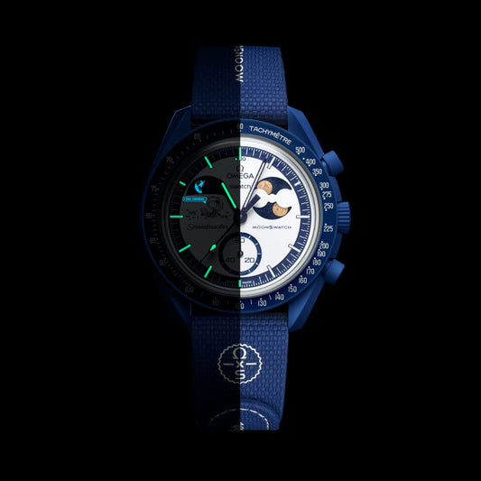 MOONSWATCH MISSION TO EARTHPHASE - MOONSHINE GOLD - SWATCH X OMEGA BIOCERAMIC